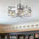 Notchietown 18" Industrial Reversible Ceiling Fan with 6 Lights and Remote, DC Motor 6 Speeds Ceiling Fan