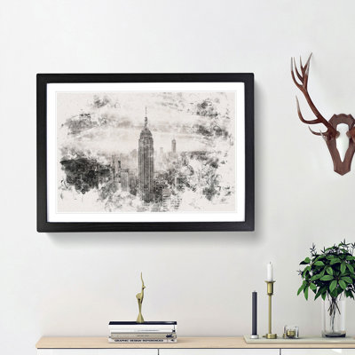 New York Skyline - Picture Frame Graphic Art Print