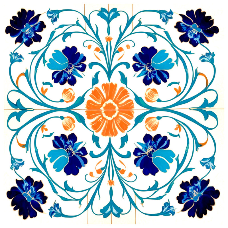 Édredon floral, Simple extra long