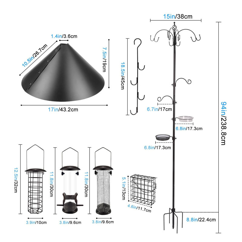 Metal Stake Feeding Station