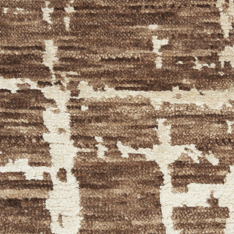 Abstract Hand Woven Area Rug, Rectangle 7'9" x 9'9"