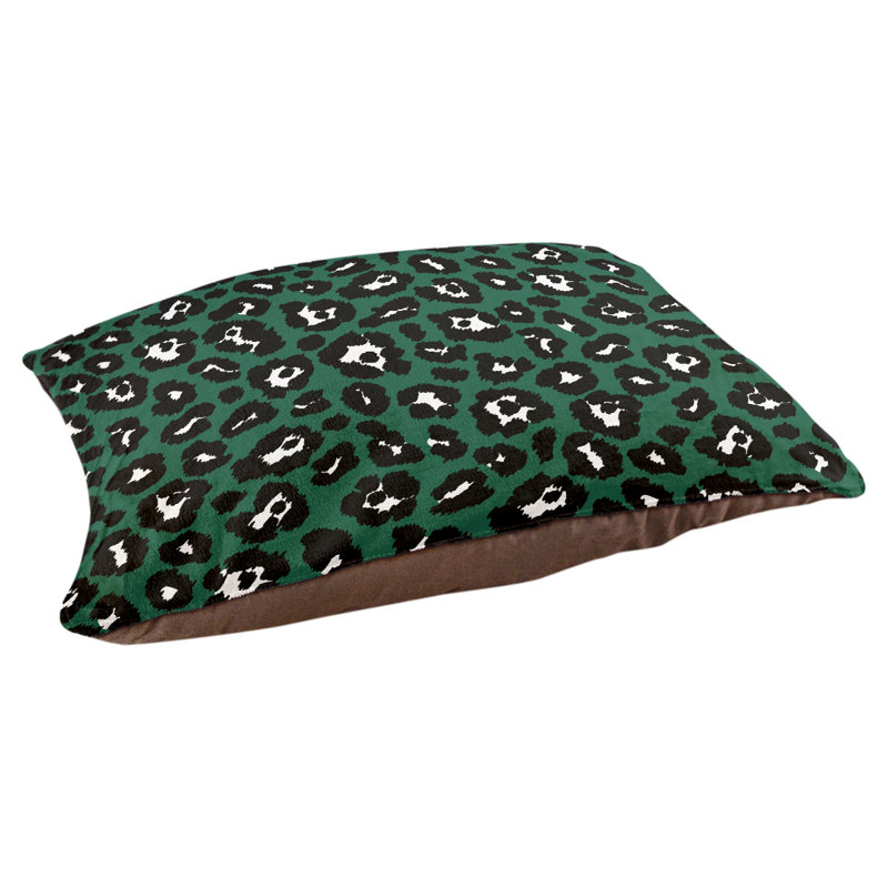 Coussin pour chien Baltimore Football, Très grand (l 40 po x P 50 po x H 6 po), Vert Gotham / blanc / noir furtif