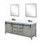Meuble-lavabo gris cendré L 32 po x H 32 po, comptoir en marbre de culture et comptoir à teinture du robinet