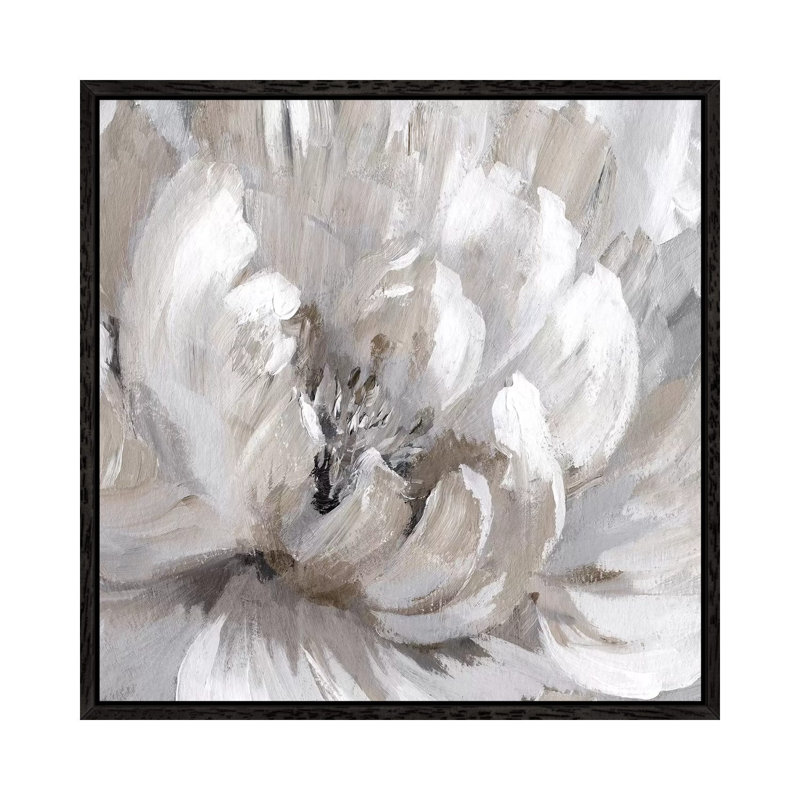 Burst Of Spring II by Nan - Painting on Canvas, 93.98 cm H x 93.98 cm W x 4.445 cm D, Black Floater Framed