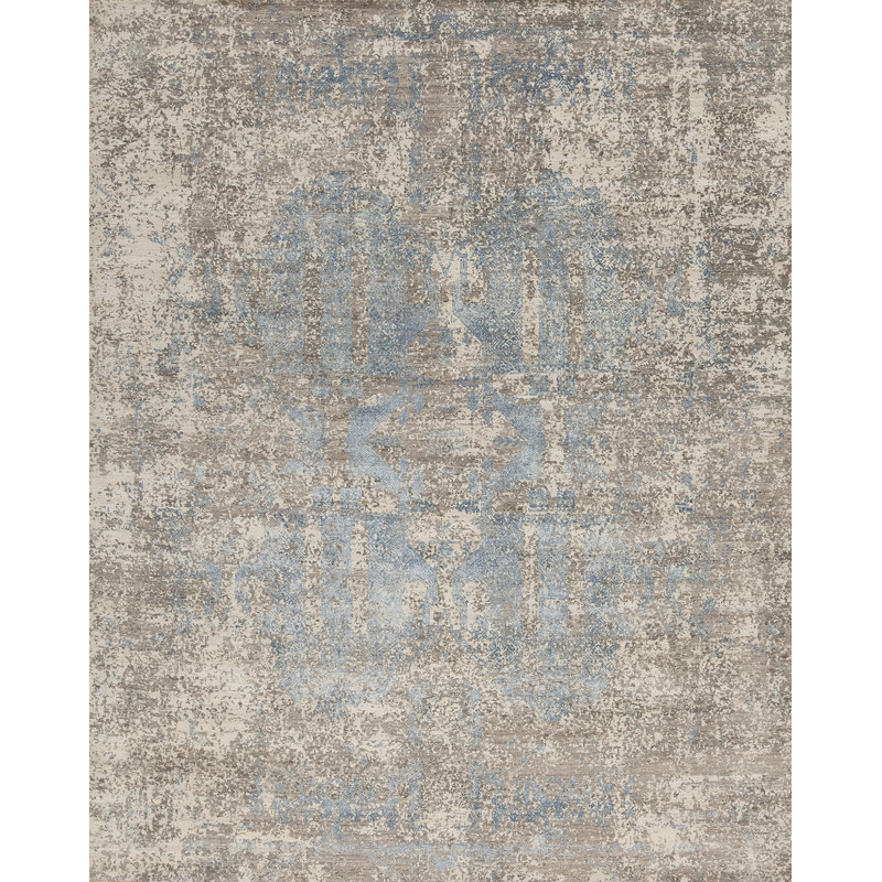Pinnacle Hand Knotted Area Rug, Rectangle 4' x 6'