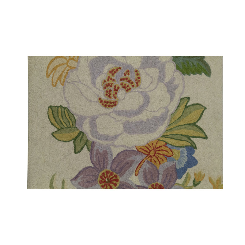 Wool Floral Area Rug