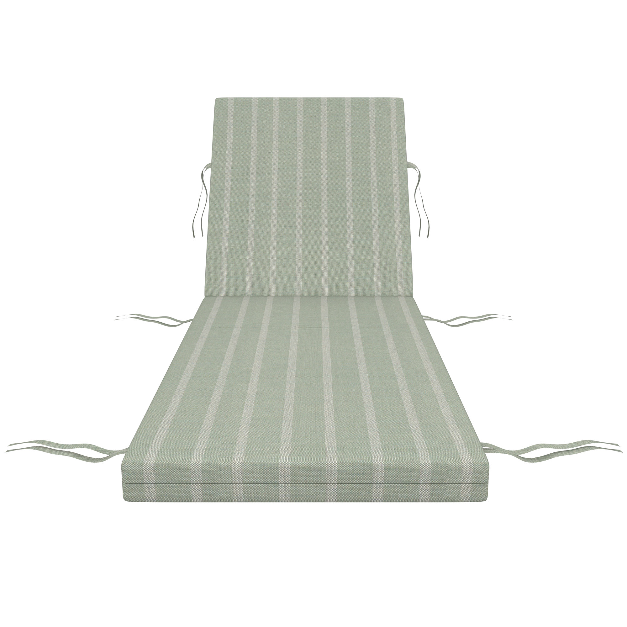 Lani Sunbrella Outdoor Chaise Lounge Cushion, Unwind Rainwashed, 24" W x 45" D