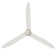 72" 3-Blade Solid Wood Ceiling Fan With LED Light And Remote Control
