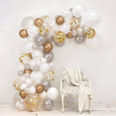Champagne Bottle Balloon Garland Arch Kit, Happy New Year Years  Decorations, Gold Silver Clear Balloons for Birthday Wedding Baby Shower  Bachelorette
