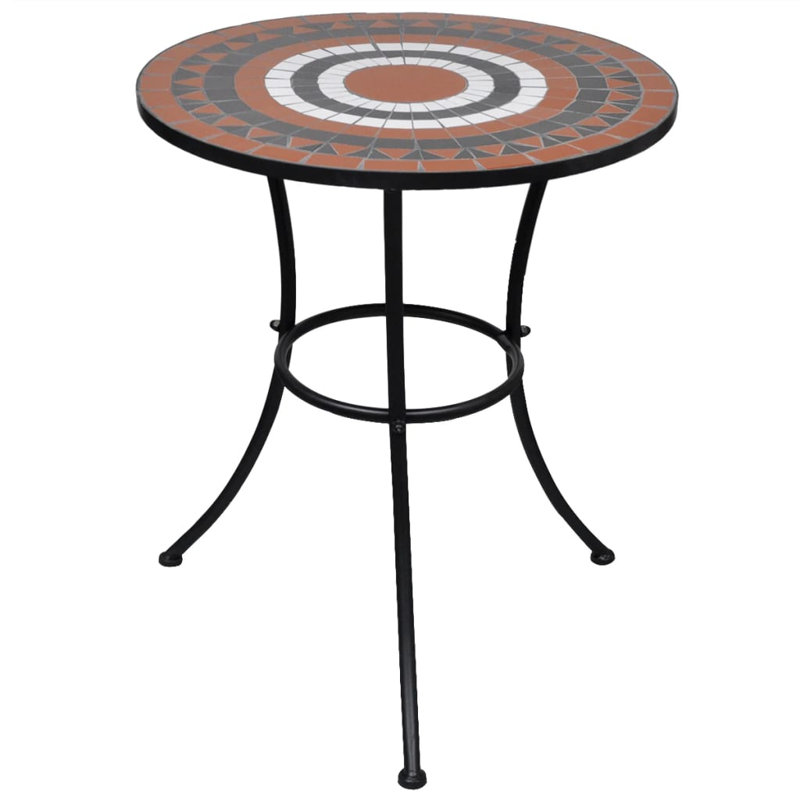 Brozak Bistro Table, Terracotta, 29.9" H x 23.6" W x 27.6" D
