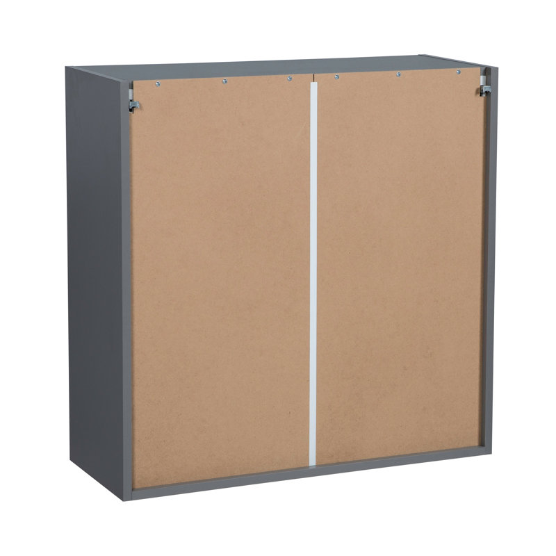 Armoire murale ouverte en panneau de particules l 24 po x P 12 po x H WALLKITCHENS , H 30 po x l 24 po, Teck naturel