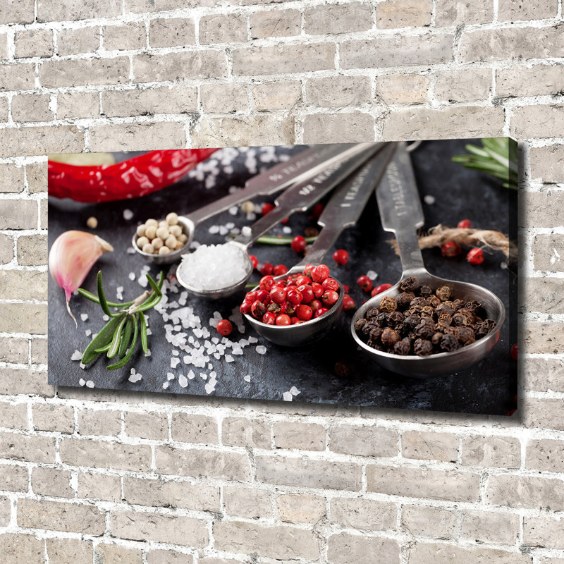 Herbs And Spices - Wrapped Canvas Print, 70cm H x 140cm W , Canvas