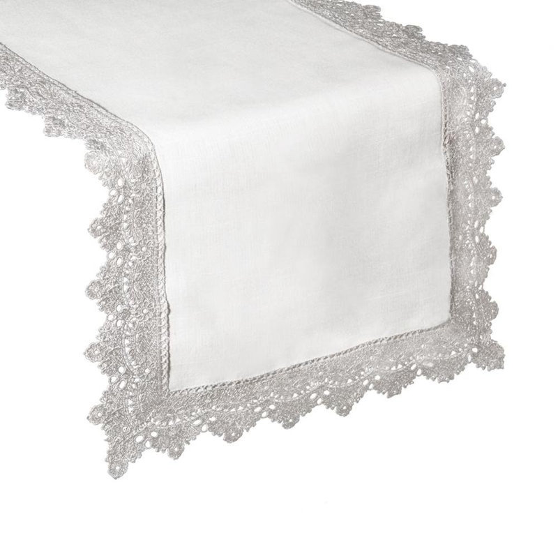 Rozelted Tablecloth 40 x 180 Cm Natural, 40cm W x 140cm L