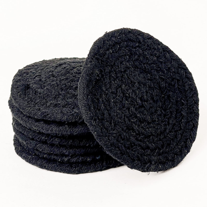 Coton Coster (ensemble de 8 pièces), Noir