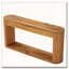Table console cannelÃ©e avec rangement : un meuble d'appoint au design raffinÃ©