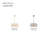 Beckles 60 Watt 3-Light Drum Pendant with Fabric Shade and Metal Outer Cage-1705460107