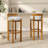 Elise Indoor Wooden Low Back Barstool, Upholstery, Set Of 2-1952908355