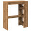  Table de bar avec supports Artisan Oak 35,4 x 15,7 x 40,7 po