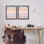  Ensemble de 2 toiles flottantes encadrées Peachy Coastal Sunrise par Grace Popp