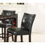 Ensemble de 2 chaises hautes capitonnées modernes en similicuir
