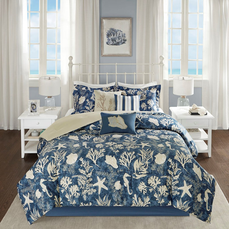 Ensemble d'édredon en satin de coton grand luxe avec coussins brodés