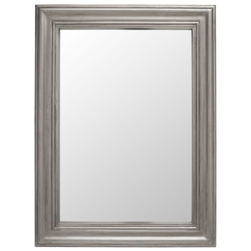 Miroir d'appoint mural Westman, Argent antique, 40 po x 30 po