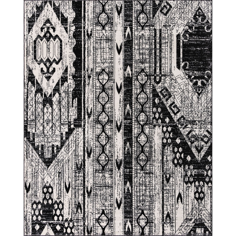 Wenden Ikat Indoor Rug, Rectangle 8' x 10'