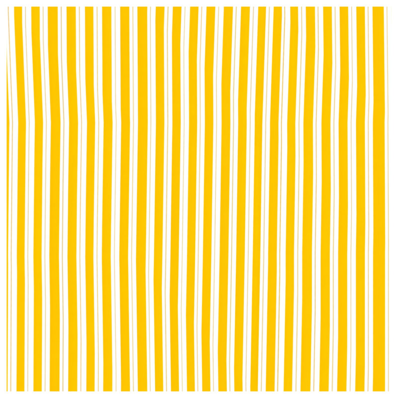 Coussin décoratif à rayures jaunes, 16 po x 16 po