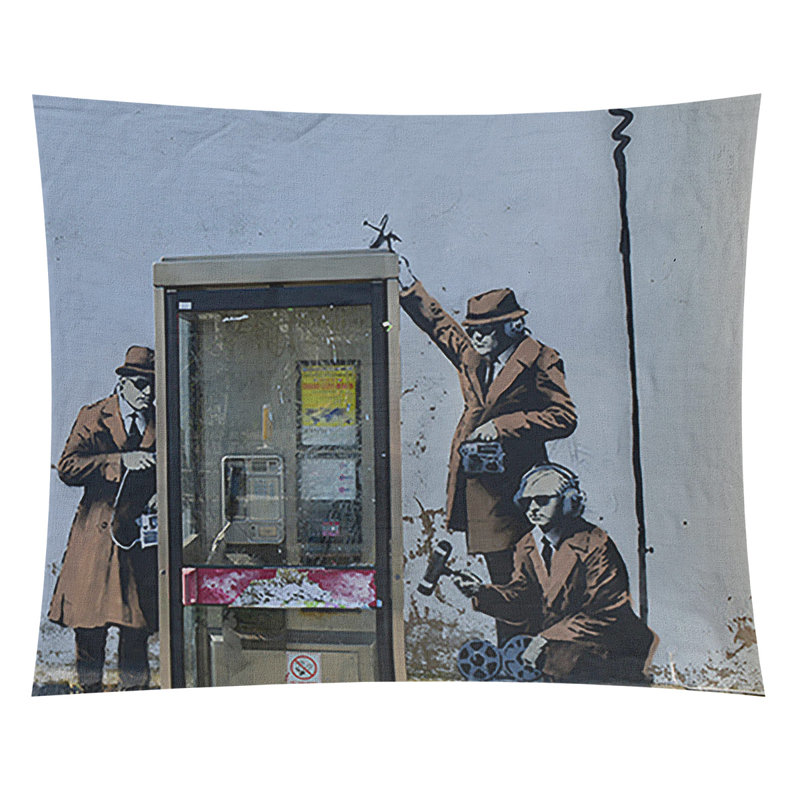 Tapisserie de stand spy en polyester, H 68 po x l 80 po x P 1 po