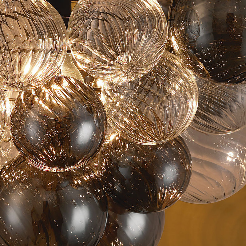 Lustre plafonnier encastré 3 lumières, Trois lumières