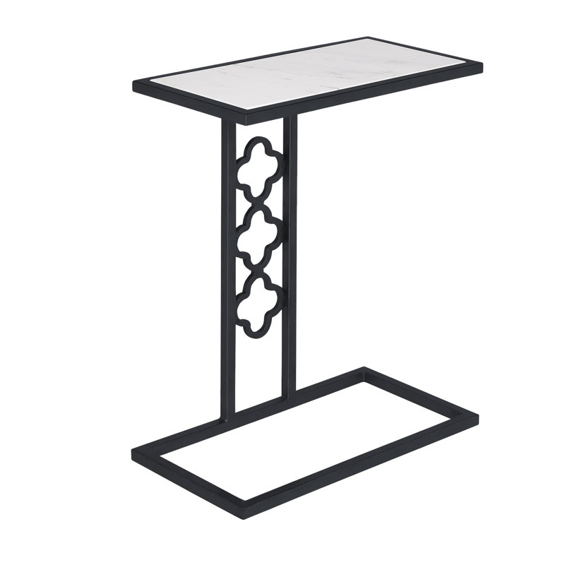 C Table End Table, Flat Black