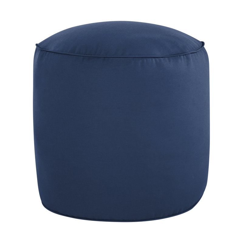 Repose-pieds d'extérieur avec coussin Sunbrella Kyannah, Sunbrella® bleu marine
