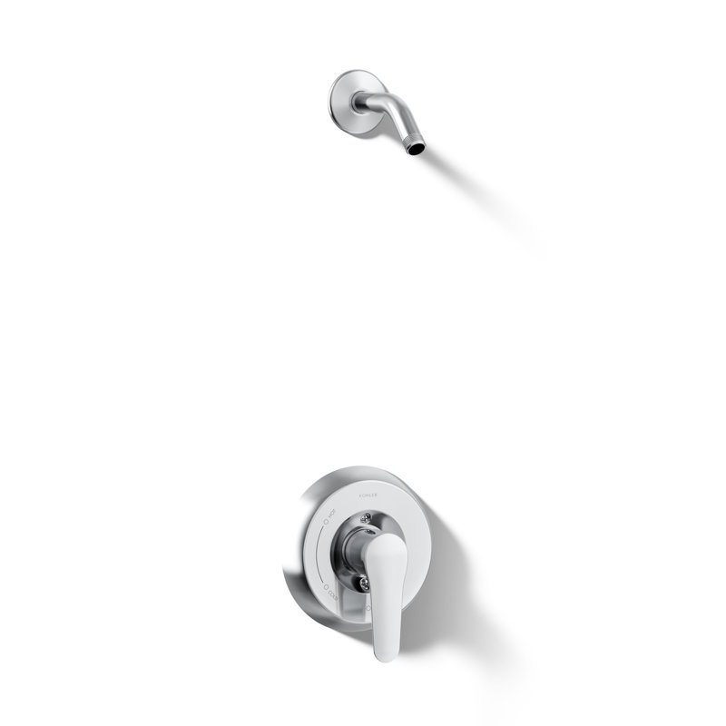 Kohler July Rite-Temp Shower Valve Trim with Lever Handle, Less Showerhead, Polished Chrome