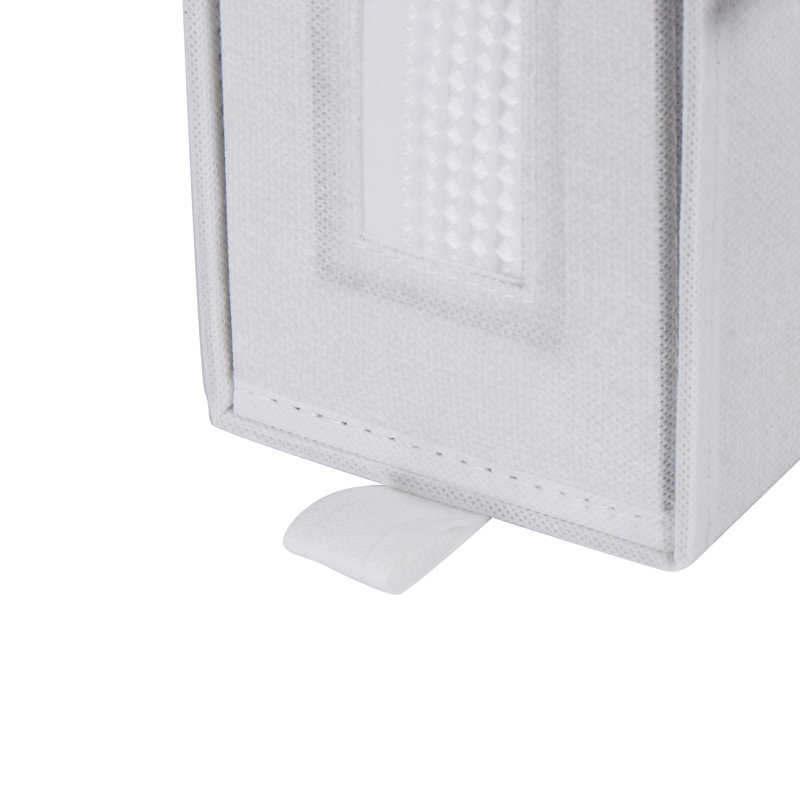 Ebern Designs Foldable Linen Closet Organizer in White