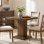 Fir Dining Table with Wood Base