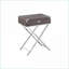 Table basse en stratifié brun avec plateau spacieux et peu encombrant Tiroir - Pieds chromés pour le salon / la chambre à coucher-548030228-548030229