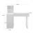 Ellana SlayStation Duet Glass Top Makeup Desk and Storage with Drawer, Vanity Modern Desk with Shelves-978577901