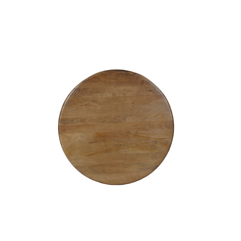 48" Round Solid Wood Dining Table, Natural