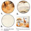 «Orange Orange Beige Girrafe Walk in African Landscape», reproduction sur toile-1675763260-1675763263