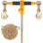 Ratchet Chain Binder, 5/16"-3/8" Heavy Duty Load Binders, with G80 Chains 7100 lbs Secure Load Limit