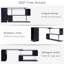 Poste de travail rotatif d'angle Modernhome