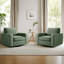 36.2" Wide Upholstered Swivel Accent Armchair-553003236