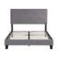 Lit plateforme double tapissier-416717946