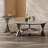 Modern microcrystalline stone round coffee table