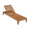 Capri Outdoor Teak Chaise Lounge