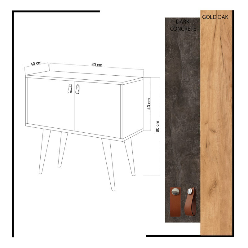 Donelle 80cm Console Table