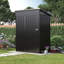 5x3 ft Metal Garden Shed, 150x88x185 cm Galvanised Steel Storage Shed with Sloping Roof, Lockable Door & Ventilation for Garden Tools-128728895