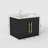 24" Wall-Mounted Single Bathroom Vanity with Sink-242393509