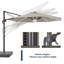 Parasol en porte-à-faux lumineux 132 "Quiteri-1556030108
