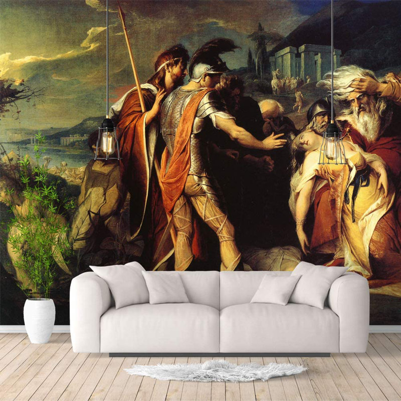 Adhésif mural «King Hear Mourns Cordelia's», L 100 po x l 144 po